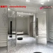【婚紗店鏡全試衣鏡穿衣鏡三面鏡白鏡顯鏡三折落地鏡