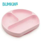 Bumkins 美國  矽膠餐盤(粉色)