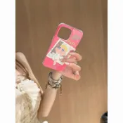 🚚免運費 僅適用於蘋果 ~玫紅芭蕾哭娃適用iPhone16promax12手機殼8plus15/14蘋果117Air1