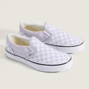 【VANS】官方旗艦 Classic Slip-On 中童款紫色滑板鞋(童鞋)