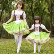 【MOMO】新品德國啤酒節服裝 草綠色班級活動表演服 文化藝術節日裙子