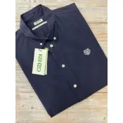 高雄凡賽斯歐洲精品 KENZO 經典基本款 左胸刺繡虎頭LOGO 深藍色 襯衫 長襯衫