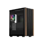 (店+)【Mavoly 松聖】INFINITE TIMBER C19 BLACK E-ATX 電腦機殼(黑色)
