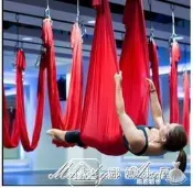 空中瑜伽彈力吊床寬28米無拼接吊床空中瑜伽瑜伽床 壹級棒 全