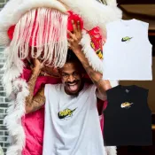 NIKE M90 MOTO TEE Ja Morant 同款 白 黑 印花 落肩 寬肩 籃球 背心 男款【IB4329】