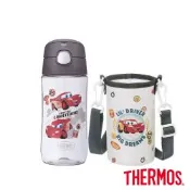 THERMOS膳魔師Cars汽車總動員附背袋彈蓋輕水瓶470ml(GP4040FCR-DG)