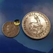 ☆豐臣館☆1958年英屬南非羚羊銀幣☆伊麗莎白二世女王~AG033
