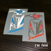 反光屋FKW 新名流 新名流125 新名流150 FAMOUS 機車車型反光貼紙 防水車貼 獨家設計製作 KYMCO