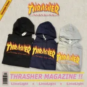 ☆LimeLight☆ Thrasher Magazine Flame Hood 火焰 帽TEE 多色