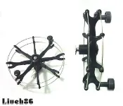 【野川釣具-釣魚】雙把手4.5/5/6/7吋牛車輪.(6/7/8吋附煞車型)