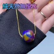 天然舒俱萊項鍊 南非舒俱徠石桶珠吊墜 招貴人招財平安 增強事業運勢人緣 星空皇家紫塔链蘇紀石項鏈