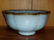 【陶樂斯】-張書曜老師最新作品-天青葵瓣茶碗(N4)-茶具-蔡曉芳-普洱茶