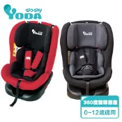 【YODA】ISOFIX 0-12歲適用 360度旋轉汽車安全座椅(兩款可選)(檢驗編號R37646)