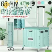 鼎豐傢俱生活館DFhouse 《DFhouse》65L拉桿可折疊出行購物車 購物車 買菜車 露營車 手推車 推車 手拉車