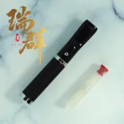 【瑞群煙具】台灣現貨貨附發票  6mm丹尼古特Denicotea濾嘴 頭層牛皮 細紋路 PC-003 過濾焦油 扁嘴濾嘴