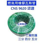 大王衛浴 台灣檢驗瓦斯管 CNS9620 三分四分五分 燃氣用橡膠軟管TGAS 不銹鋼304束環管束桶裝天然熱水器瓦斯
