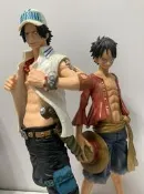 日版金證 海賊王 MSP 初版 魯夫 + 藝術王者 海軍 艾斯