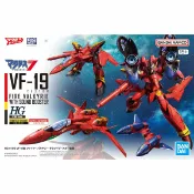 鋼普拉 eye攝影 【鋼普拉】現貨 BANDAI 組裝模型 超時空要塞 HG 1/100 VF-19改 火焰可變戰機 音響推進器裝備 巴薩拉