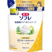 【DOKODEMO】BATHCLIN 巴斯克林 藥用Sofre 乾燥肌護理沐浴乳 補充包 400ml
