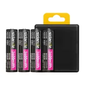 (店+)【Sidande 斯丹德】3號 1.5V 充電鋰電池 3600mWh 3A大電流 AA 快充 4入 充電電池 玩具 鋰電
