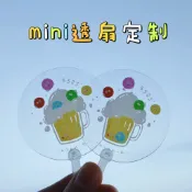 客製化【透扇】迷你娃用透扇定製動漫明星周邊mini透明小扇子定做應援透明扇diy
