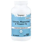 【iHerb】Vitacost, Calcium, Magnesium & Vitamin D3, 300 Capsules