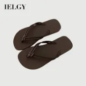 IELGY 簡約純色人字拖女外穿人字拖