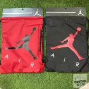 JORDAN AIR 束口袋 背包 後背包 大飛人LOGO 黑色 9A0502 023 紅色 R78