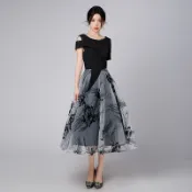 尤莉 媽媽禮服【HMY41】媽媽裝/婚宴小禮服/晚宴服/旗袍/洋裝/夏姿風格禮服/晚宴包/披肩/出租/量身訂製