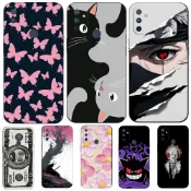 OnePlus Nord N100 4G 手機殼後蓋保護軟矽膠黑色 Tpu 錢可愛