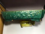早期廣東石灣窯綠釉老花盆