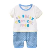 baby童衣 連身衣 滿天星繽紛字母貼布42181