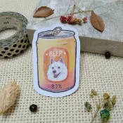 狐狸犬啤酒-防水車貼-行李箱貼紙_防水貼紙