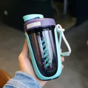 協貿國際日用品生活館 創意簡約蛋白粉奶昔搖搖杯高顏值帶刻度果汁水杯健身塑料杯子