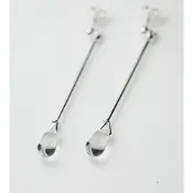 Georg Jensen Torun #660A 白水晶純銀針式耳環