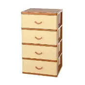 【真心良品】面寬54cm 特大佐藤四層收納櫃138L-1入(附輪整理櫃 置物櫃 JL840)