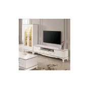 (店+)【新荷傢俱工場】26M 2475 ☆諾維雅6尺長櫃 5尺電視櫃 白色電視櫃 法式長櫃 新古典法式 展示櫃 法式電視櫃