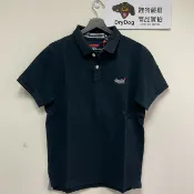 DryDog 跩狗嚴選 跩狗嚴選®特價 極度乾燥 Superdry 深藍 Polo衫 刺繡 灰 Logo 橘® 素色 純棉 短袖 日蝕藍 上衣 透氣 素T P18 藍黑