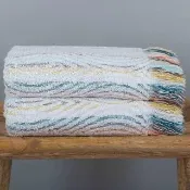 【Sorema 舒蕾馬】時尚品味條紋風毛巾-GEO 30x50cm 2入組(★五星級奢華渡假飯店風格★)