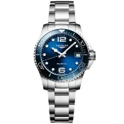【LONGINES 浪琴】HydroConquest 深海征服者 陶瓷潛水石英女錶-32mm(L3.370.4.96.6)