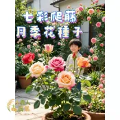 現貨隔日寄 多款玫瑰種子 七彩爬藤玫瑰籽 香花植物 重瓣玫瑰 觀賞花卉 盆栽花苗 庭院造景 實生玫瑰陽台花園 多年生灌木