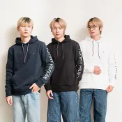 (店+)【TOMMY HILFIGER】男版 手臂LOGO 胸前小標 帽T 連帽 外套 薄刷毛
