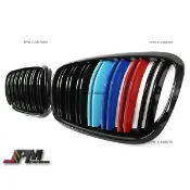全新 BMW E70/E71 X5 X6 SUV 亮黑+三色 M LOOK Grille 水箱罩 大鼻頭 水箱護罩