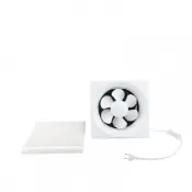 jiadass 百葉窗排氣扇 40 分貝低噪音通風，附 2.5m 電源線和開關，適用於家庭浴室車庫