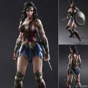 【萬歲屋】現貨 年代物出清 Play arts 改 神力女超人 正義曙光 可動完成品 見內文說明