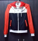 NIKE耐吉 SPORTSWEAR WINDRUNNER SWOOSH WOVEN 女拼色內透氣網布防風連帽外套L