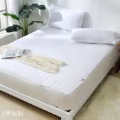 【Great Living格蕾寢飾】義大利La Belle 經典純白 防水防蟎舖棉平面式保潔墊--雙人