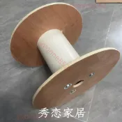 🍎熱銷🍎 木線盤木頭軸木制盤繞線木軸木工字盤實木線盤木質線盤電線工字輪 🍎一帆百貨