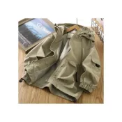 (店+)童裝外套春季上衣中大童衝鋒衣戶外兒童連帽登山服防風童裝潮