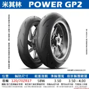 台中潮野車業 MICHELIN 米其林 POWER GP 2 120/70-17 高性能運動輪胎